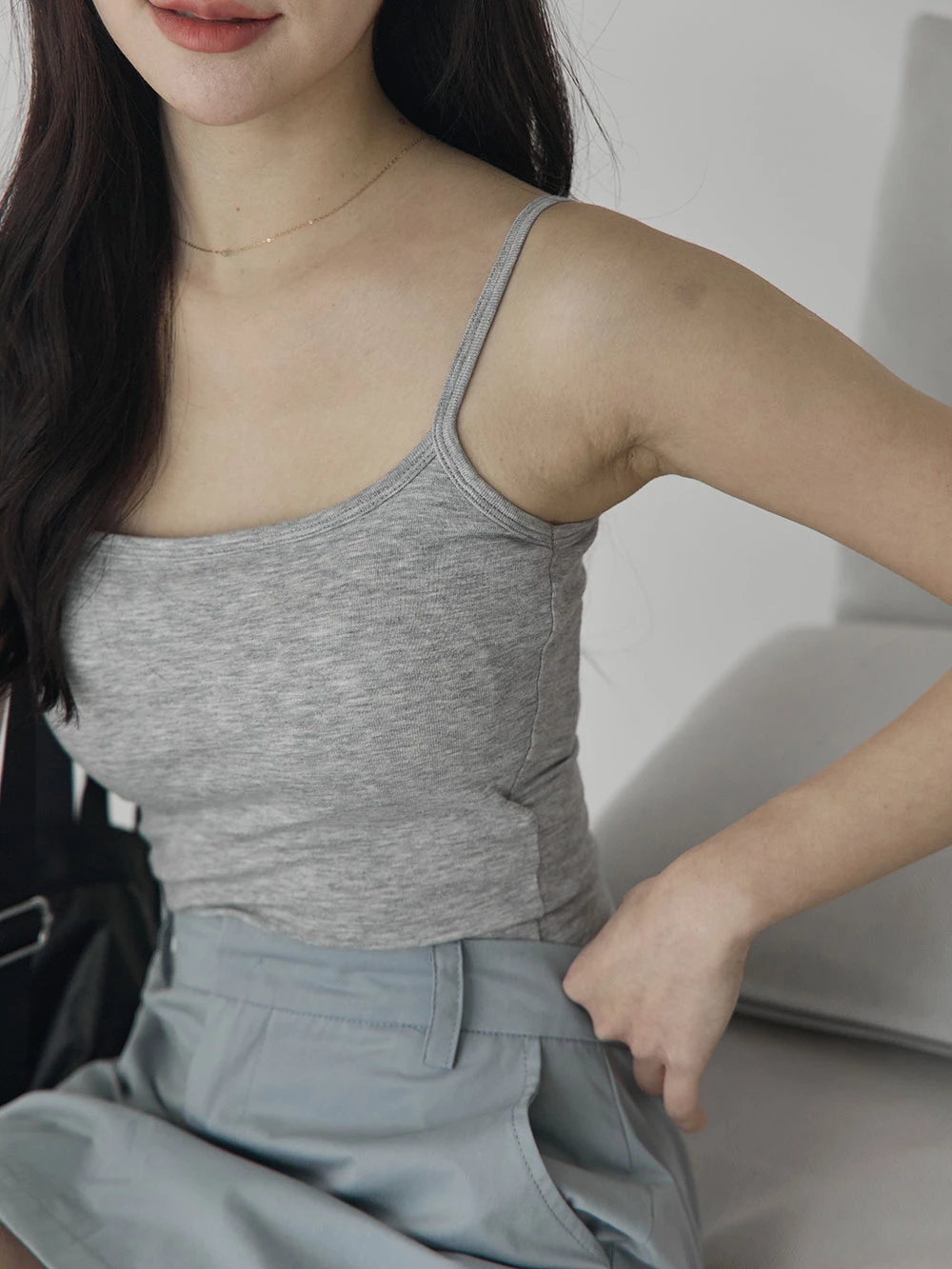 細肩胸墊背心