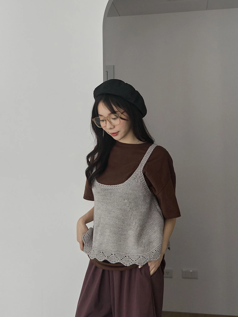 針織傘狀背心