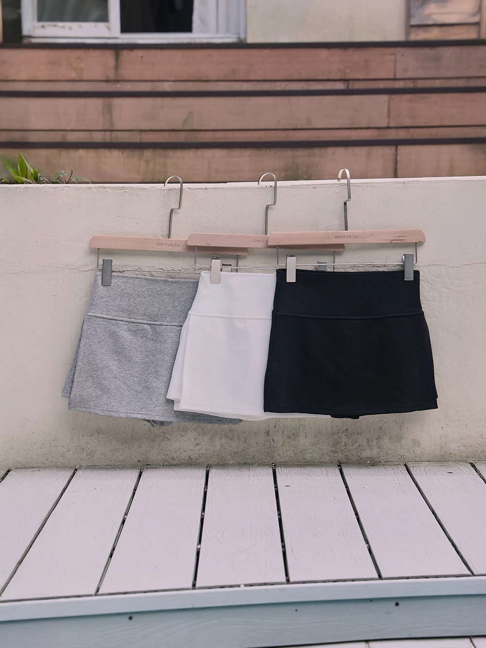 開岔彈力包臀褲裙