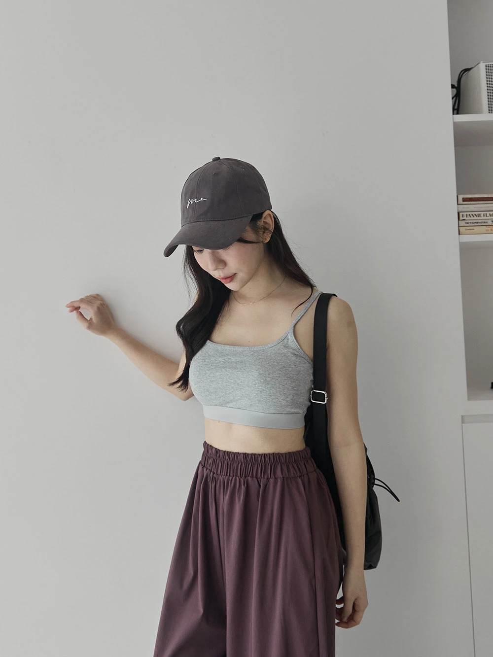 短版細肩胸墊背心