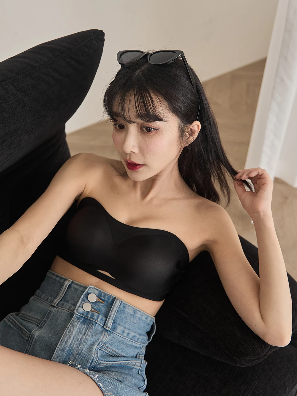 果凍無肩帶防滑內衣