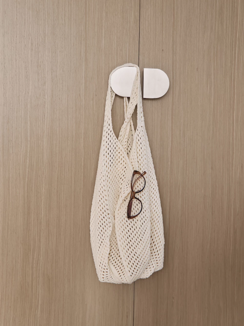 洞洞感編織手提袋