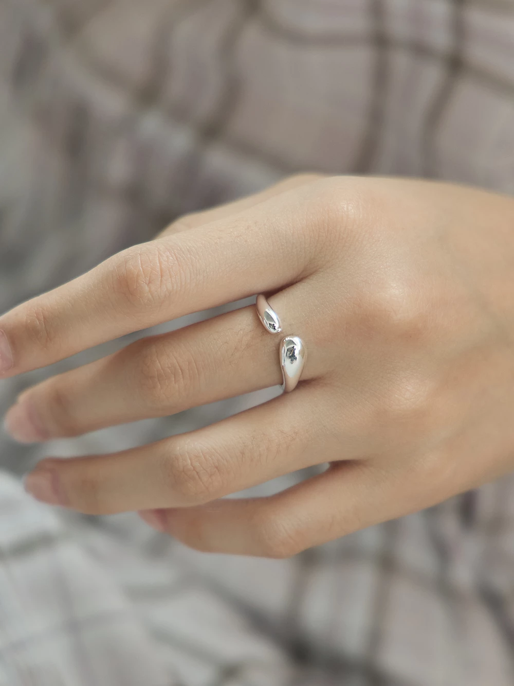 復古不規則幾何戒指