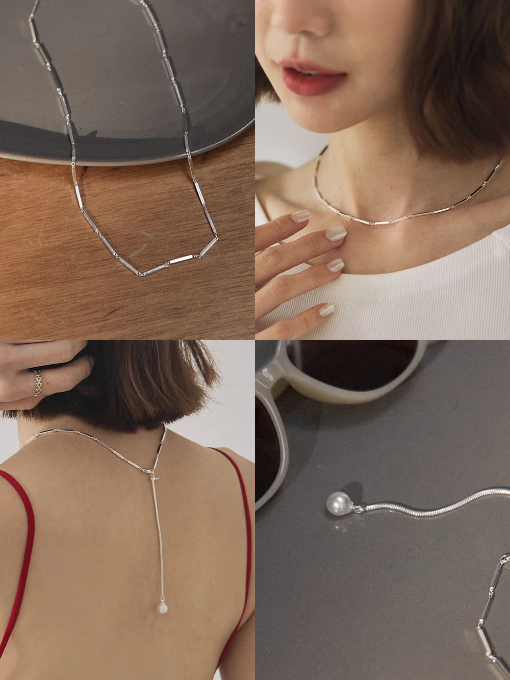 金屬鍊條造型頸鍊