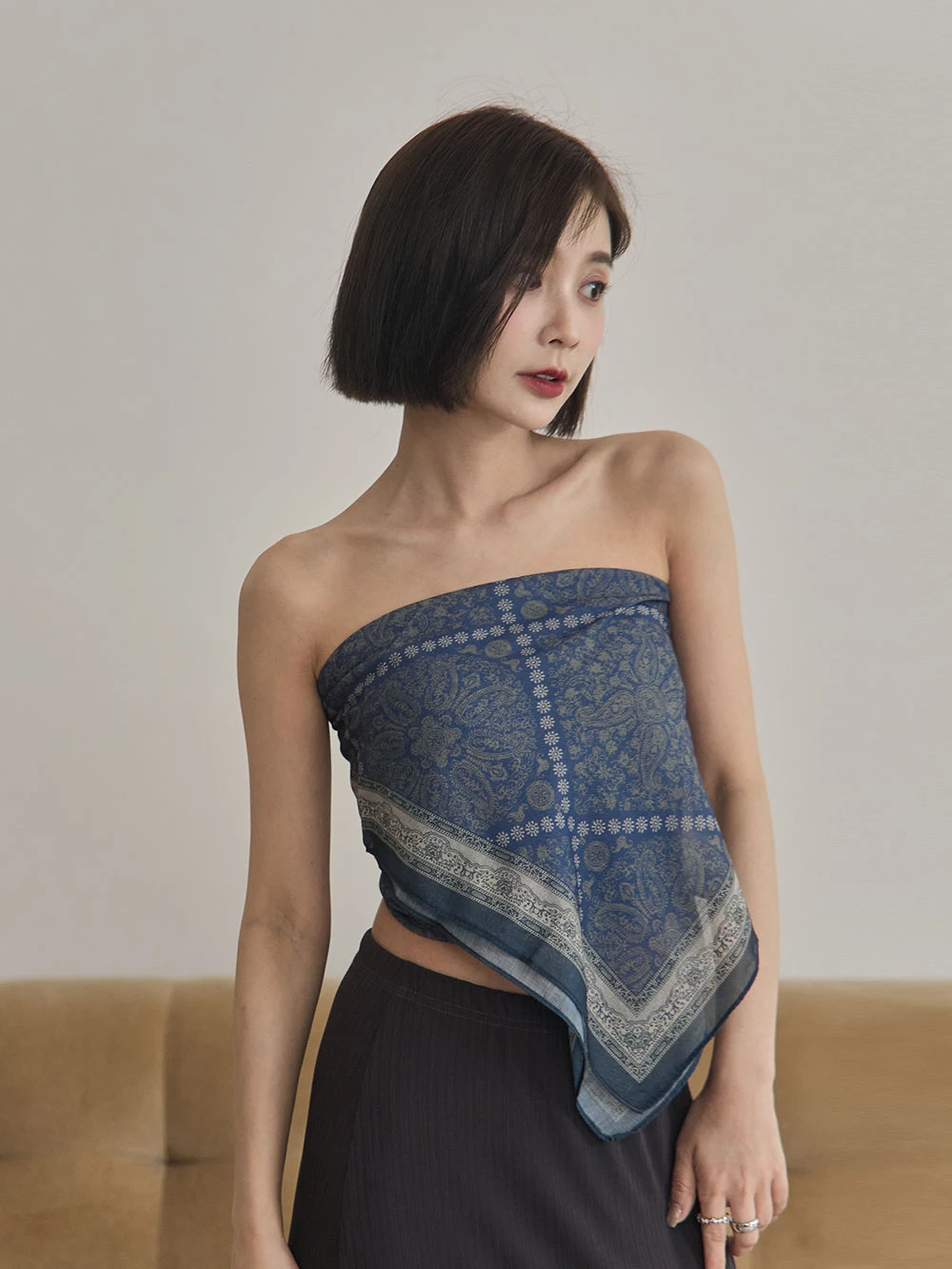 復古圖騰大絲巾