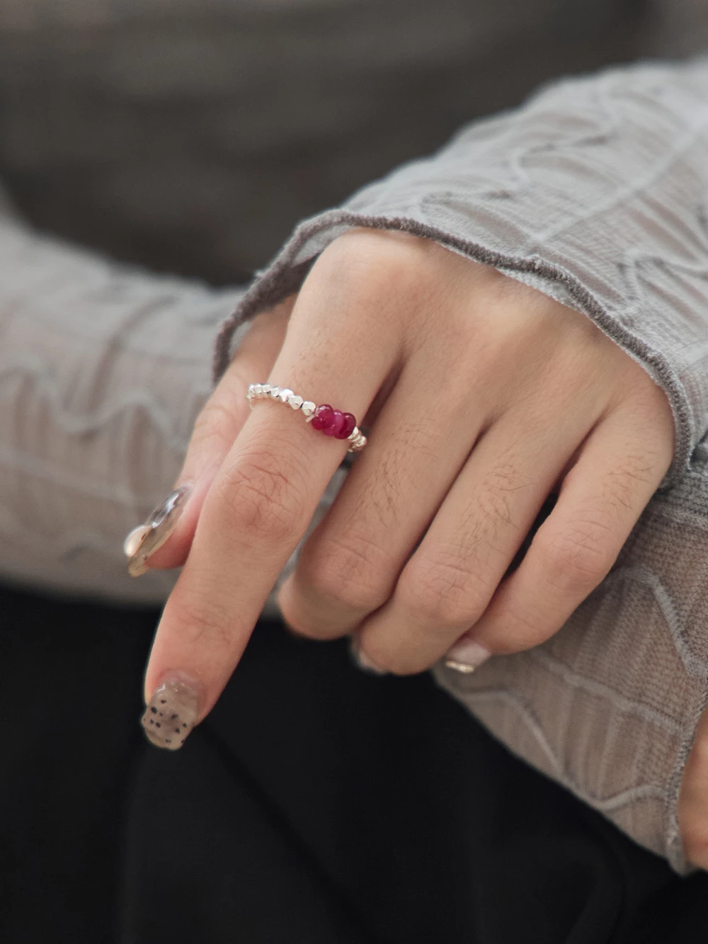 不規則彈力戒指