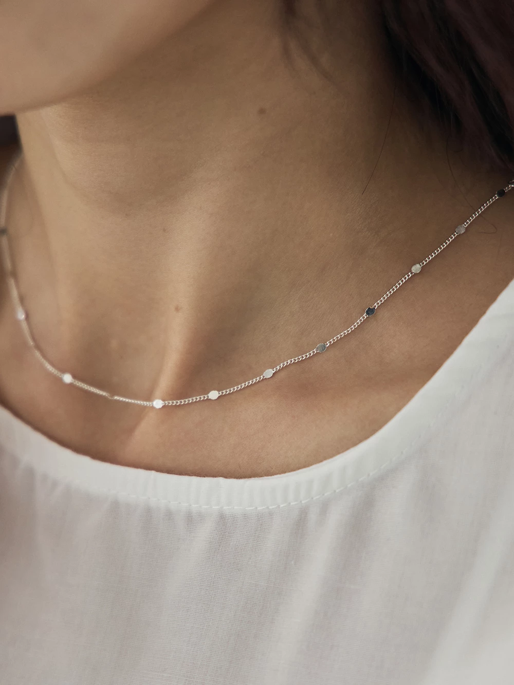 極簡小圓片項鍊