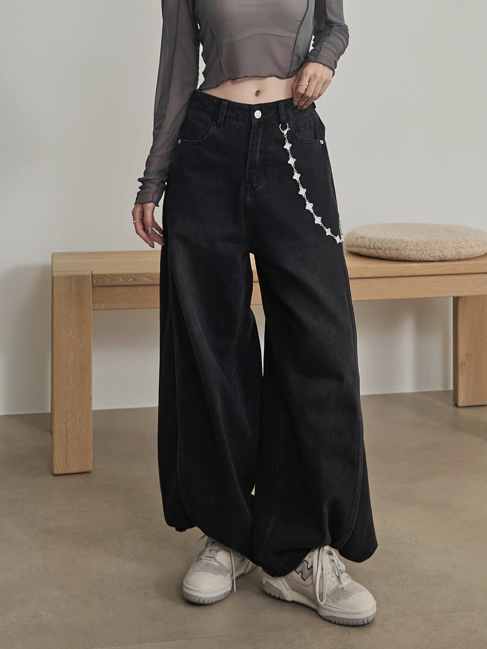 SPmade-收腰釦牛仔褲2.0