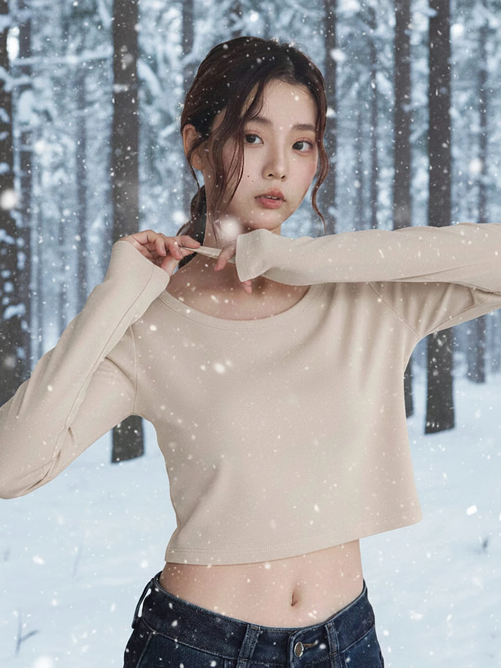 SPmade-MIT石墨烯暖芯發熱衣 l 大U領