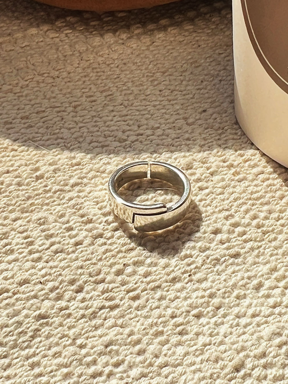 不規則幾何造型開口戒指