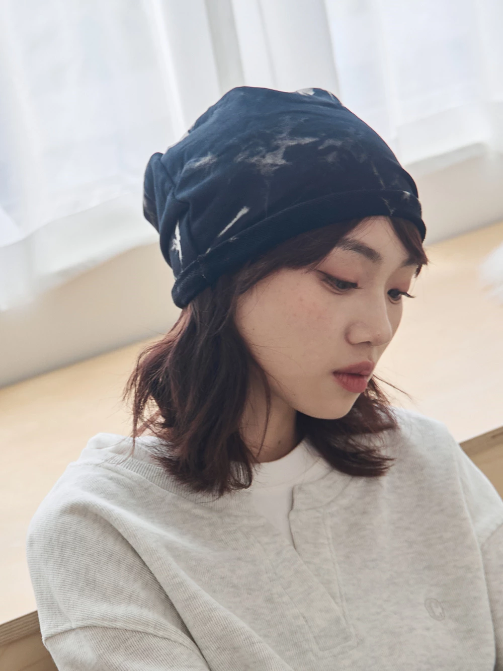 札染針織堆堆帽