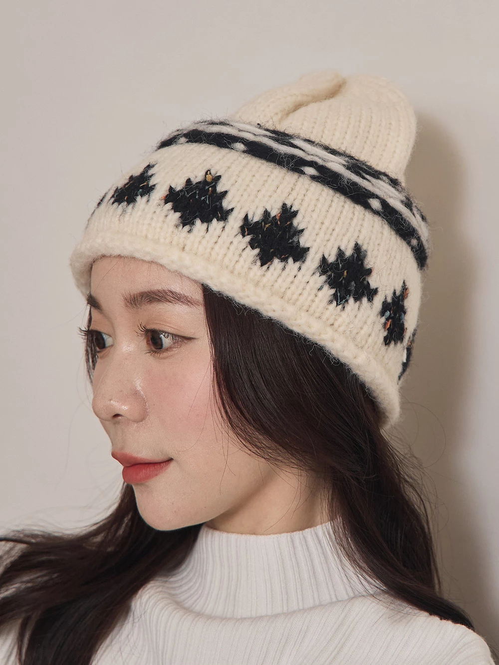 圖騰針織毛帽