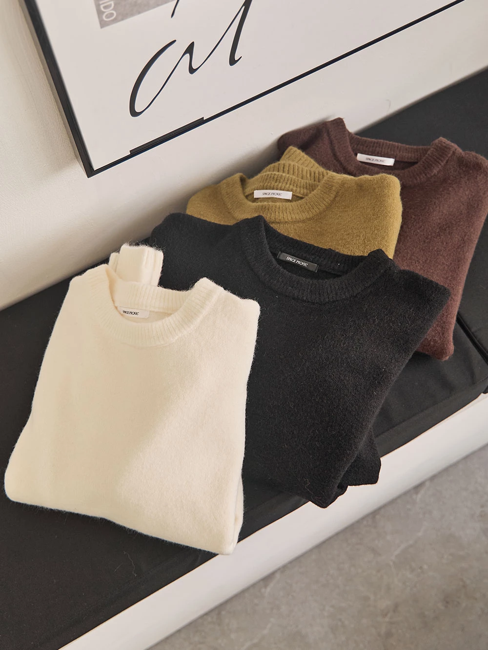 寬鬆磨毛感針織上衣