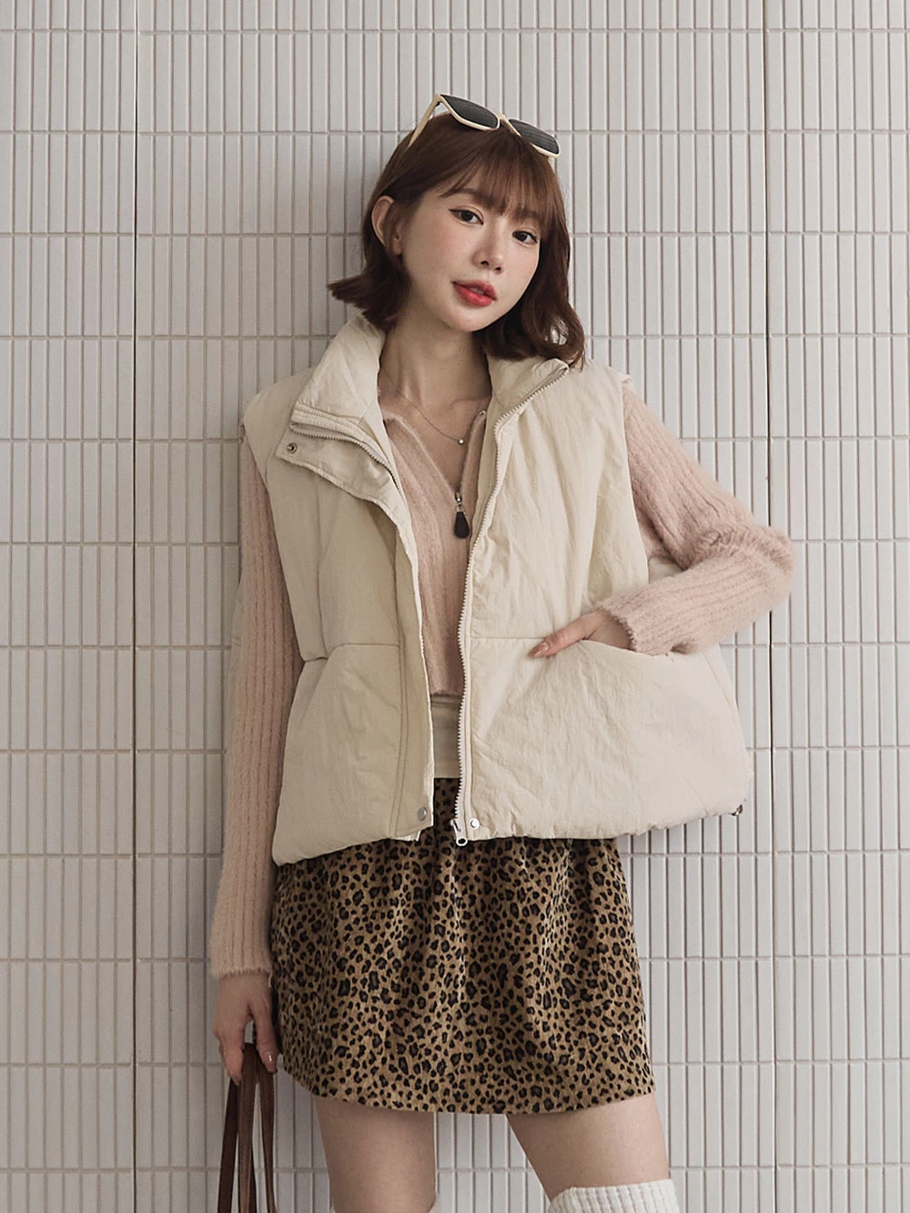 防風鋪棉尼龍背心外套