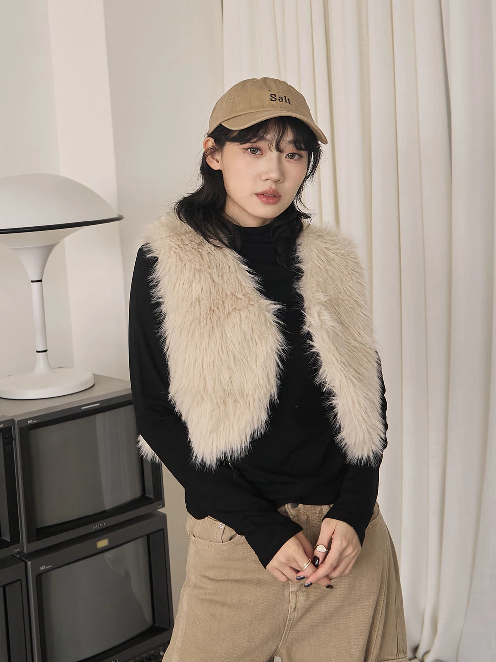 水貂毛背心外套