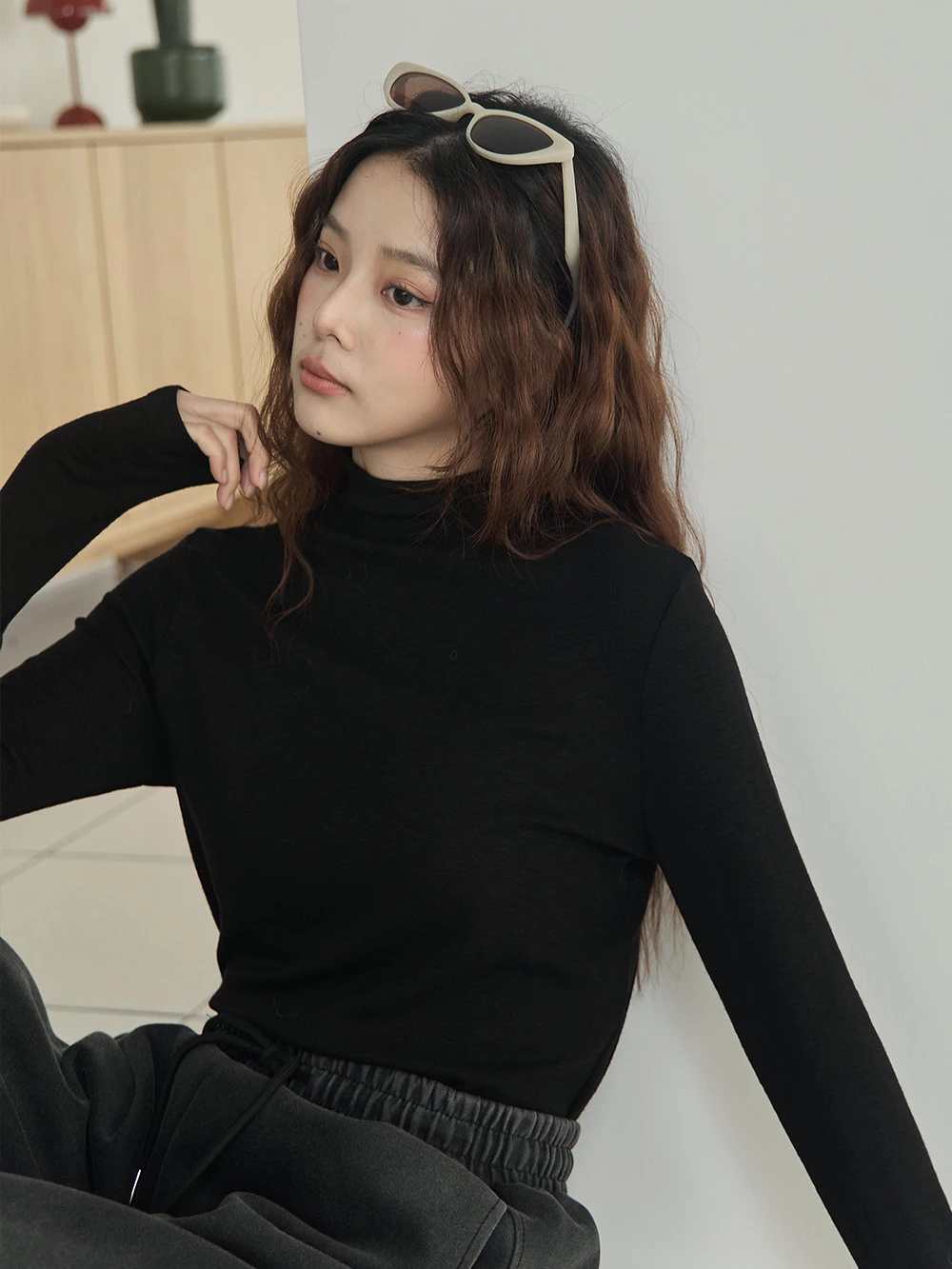 立領極彈長袖上衣