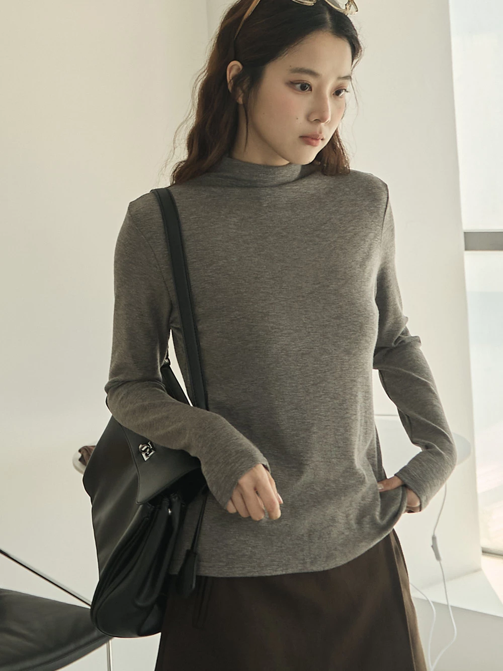 立領極彈長袖上衣