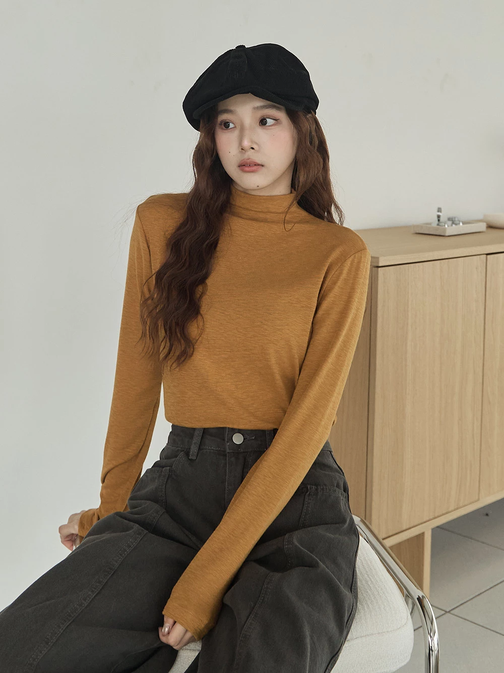 立領極彈長袖上衣