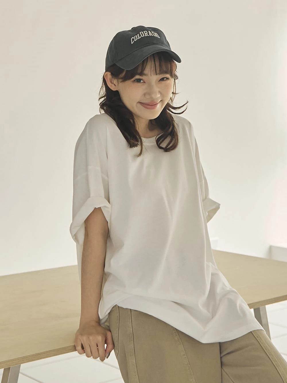 日常寬鬆圓領短袖上衣