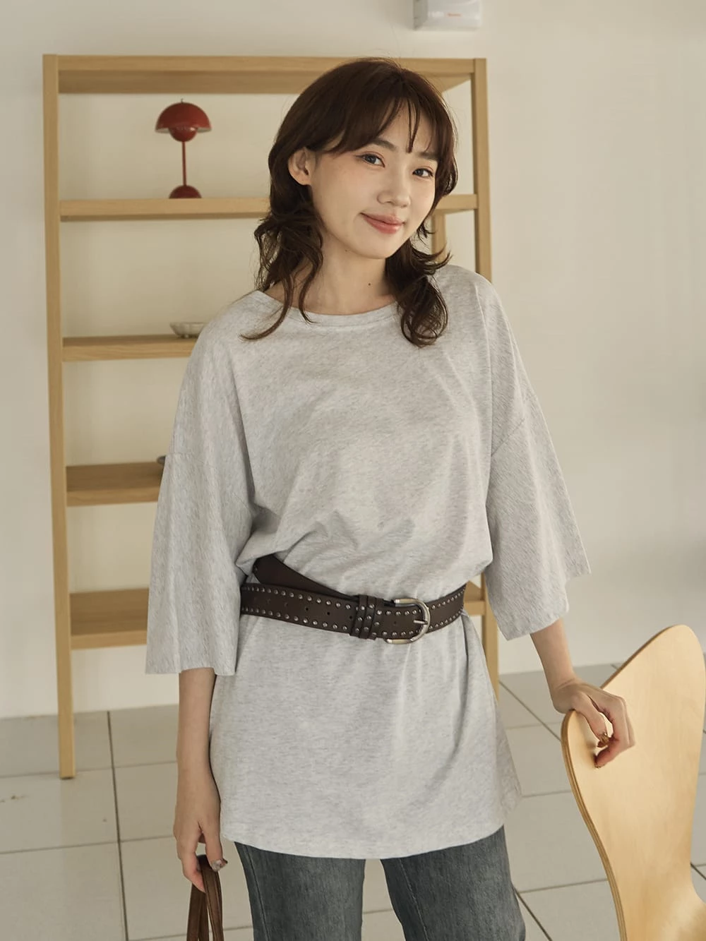 日常寬鬆圓領短袖上衣