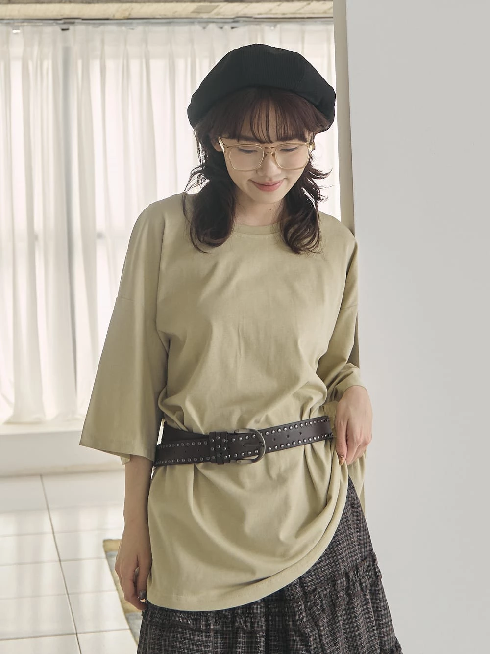 日常寬鬆圓領短袖上衣