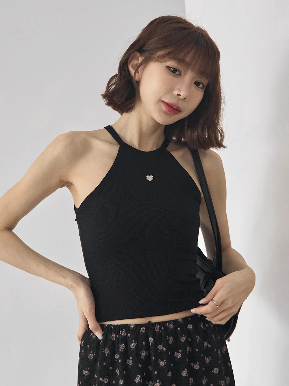 愛心銀牌削肩胸墊背心