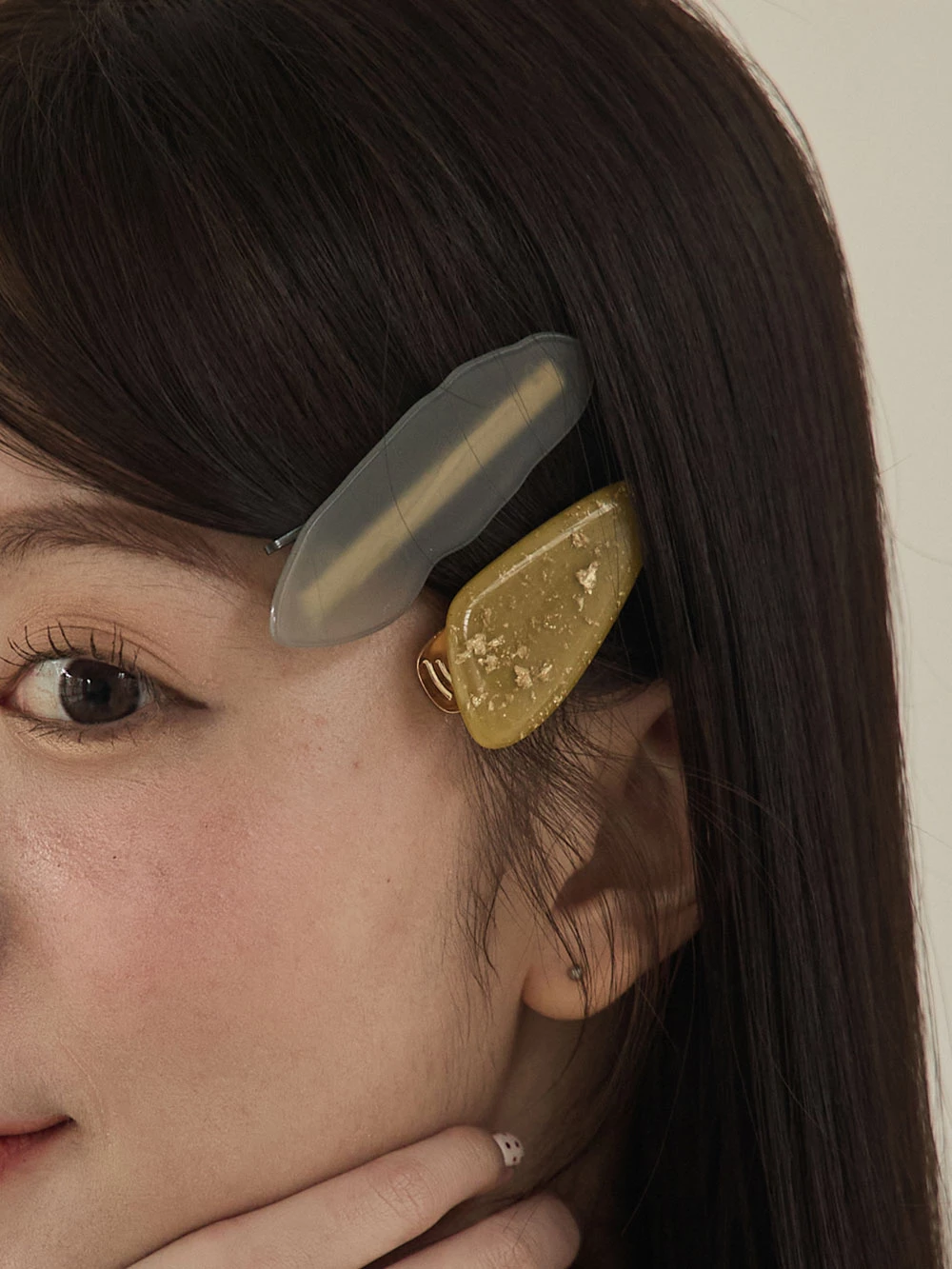 壓克力不規則髮夾