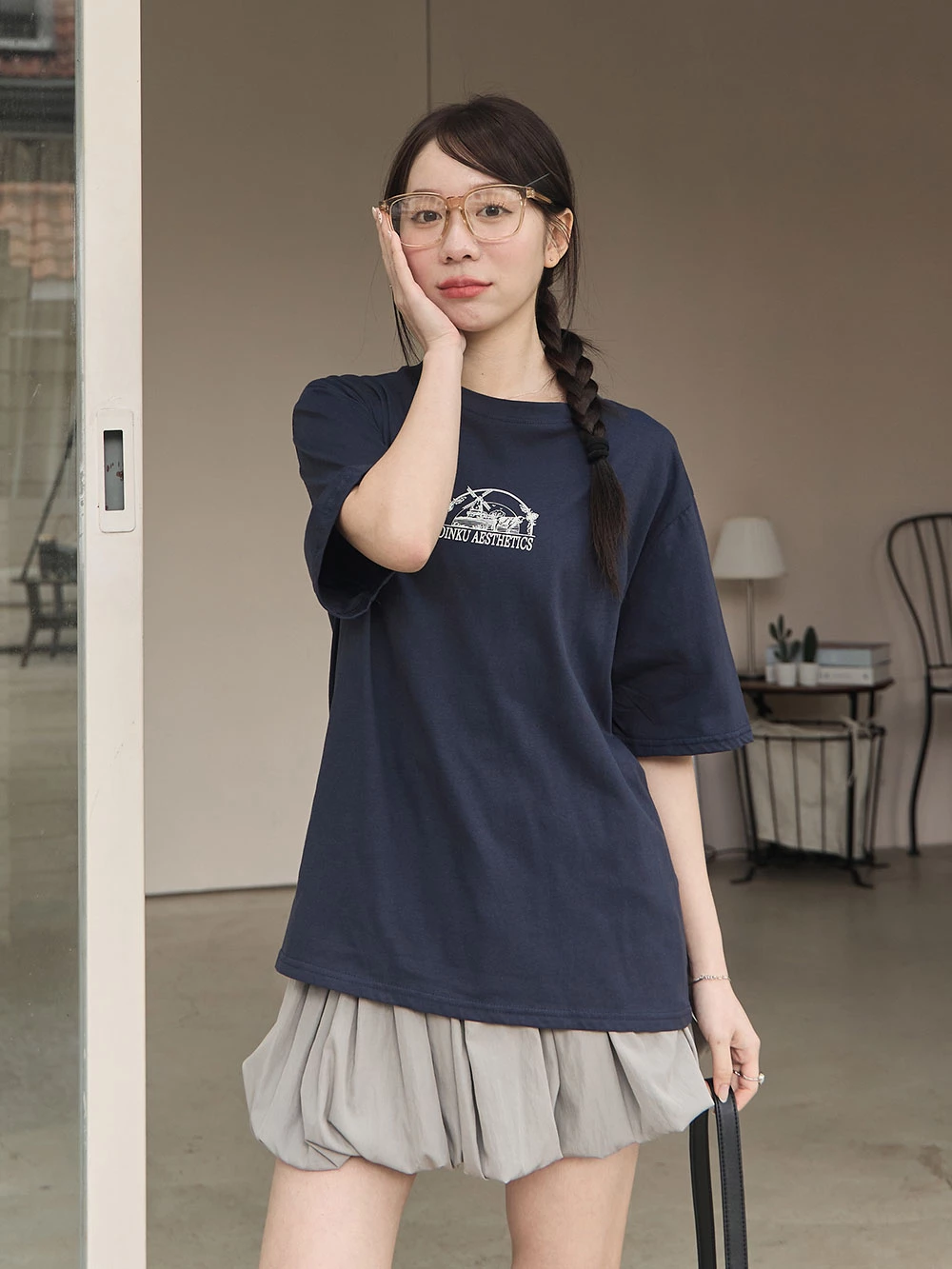 牧場印圖短袖上衣