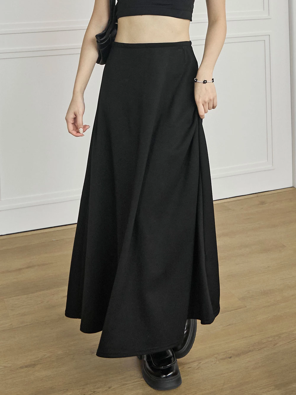 薄料太空棉A字長裙