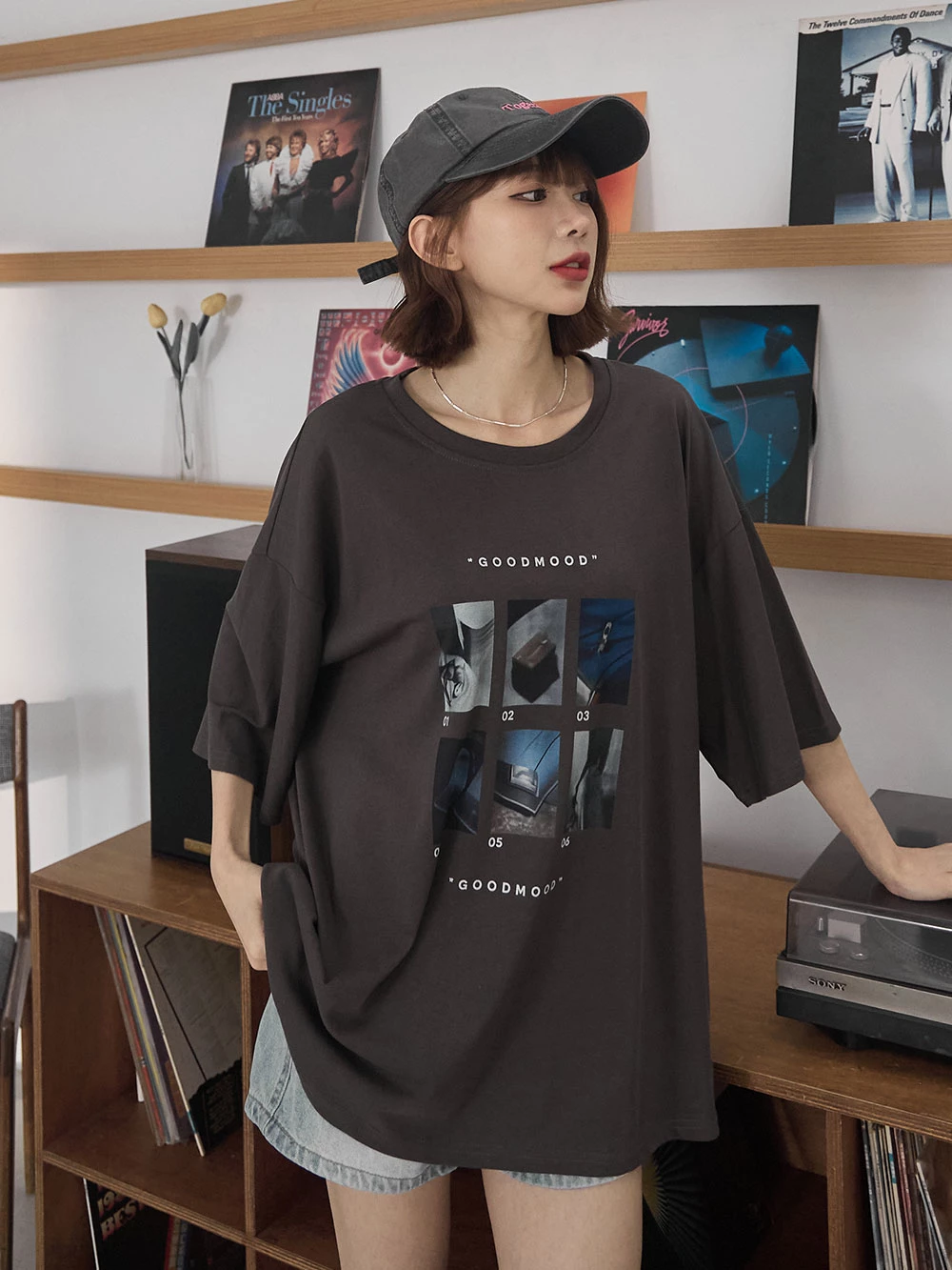 GOODMOOD印圖寬鬆上衣
