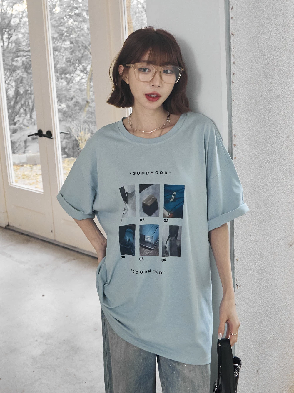 GOODMOOD印圖寬鬆上衣