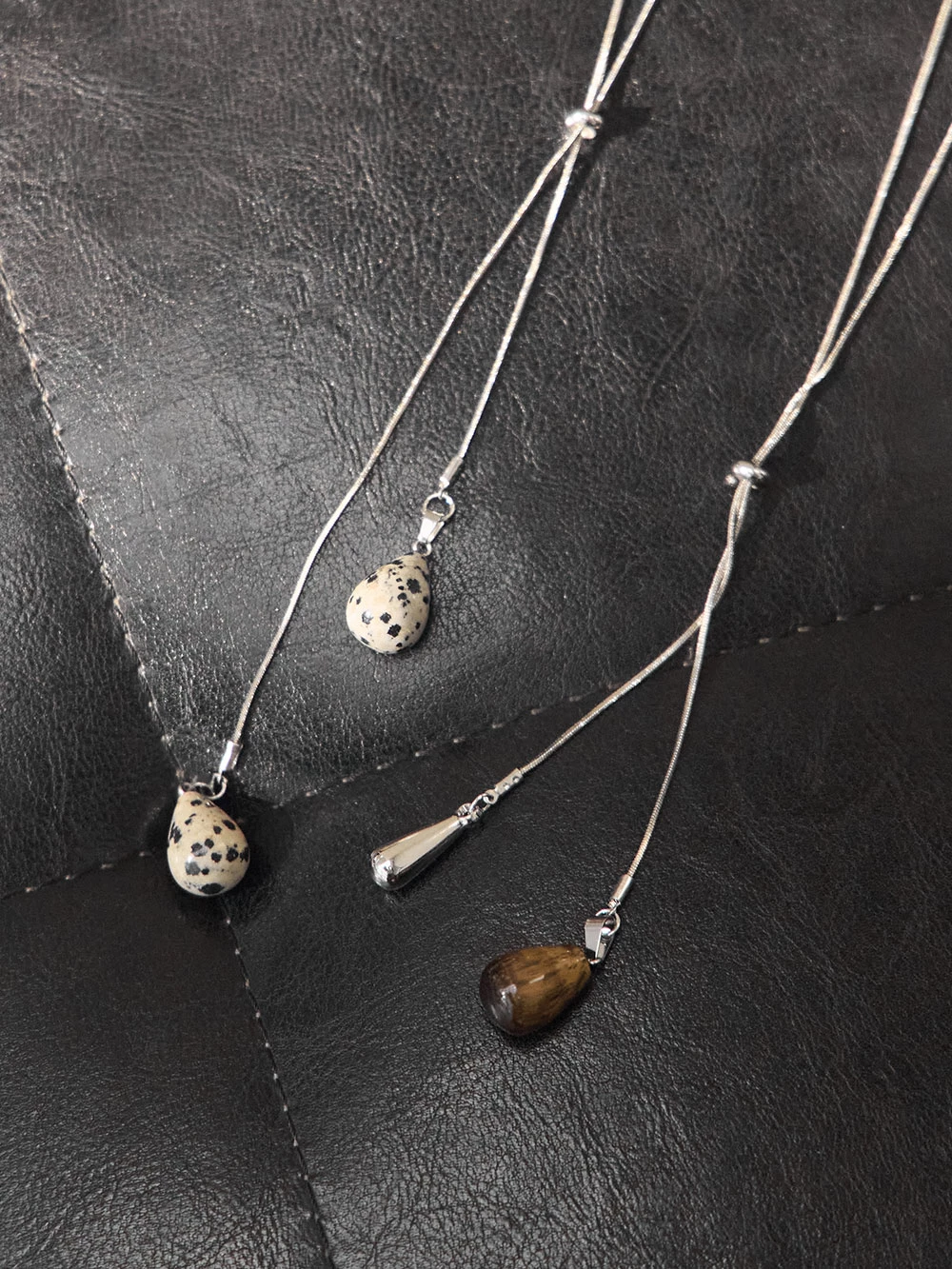 水滴造型調節長項鍊