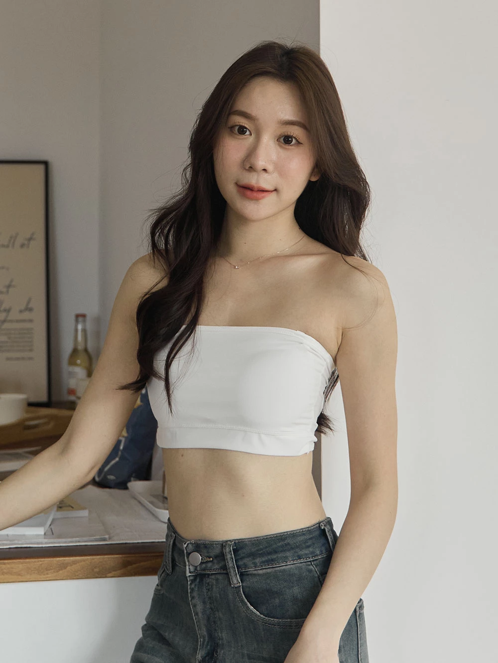 牛奶絲平口美背內衣
