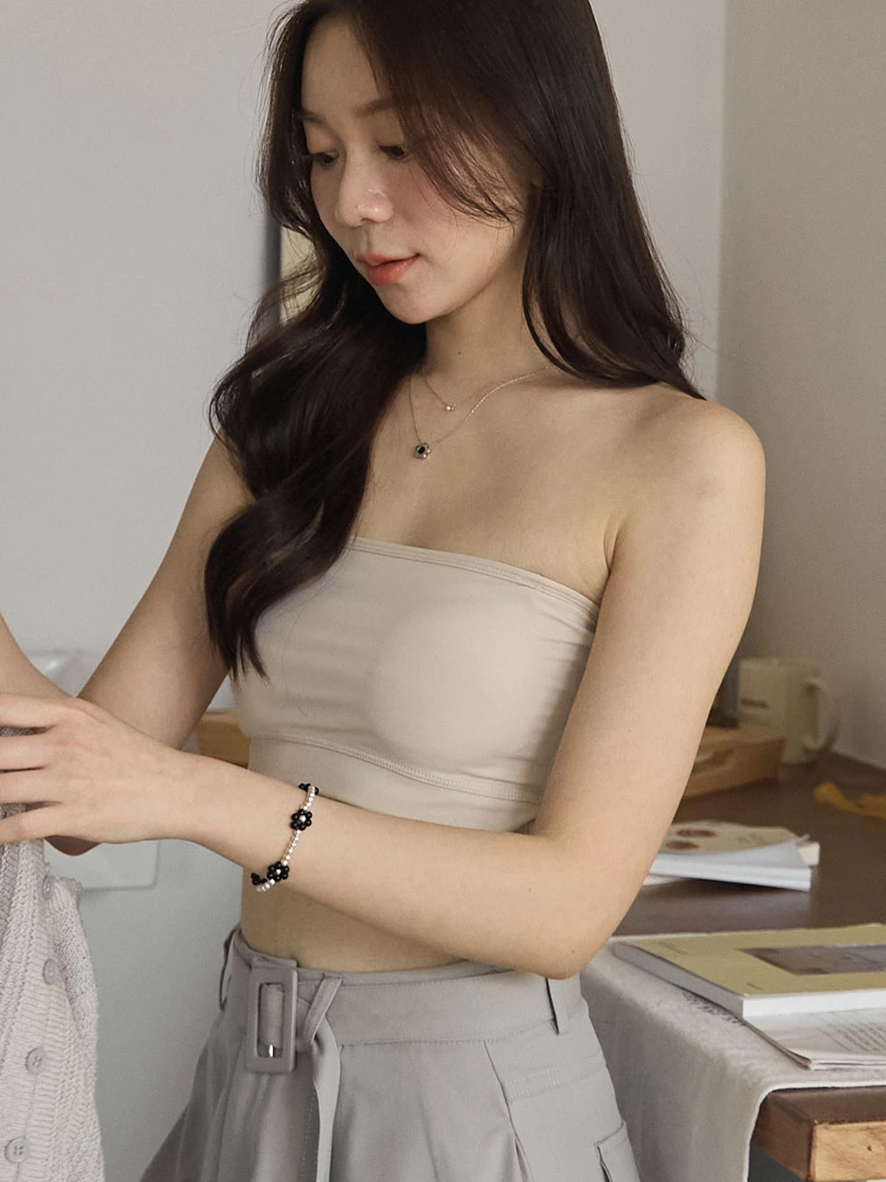 牛奶絲平口美背內衣