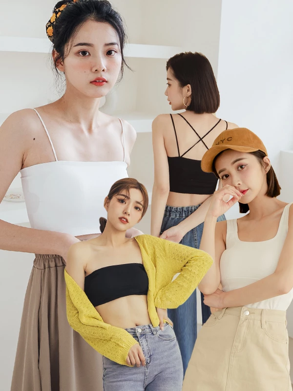 囤貨小可愛1.0 - 平口交叉美背短版小可愛