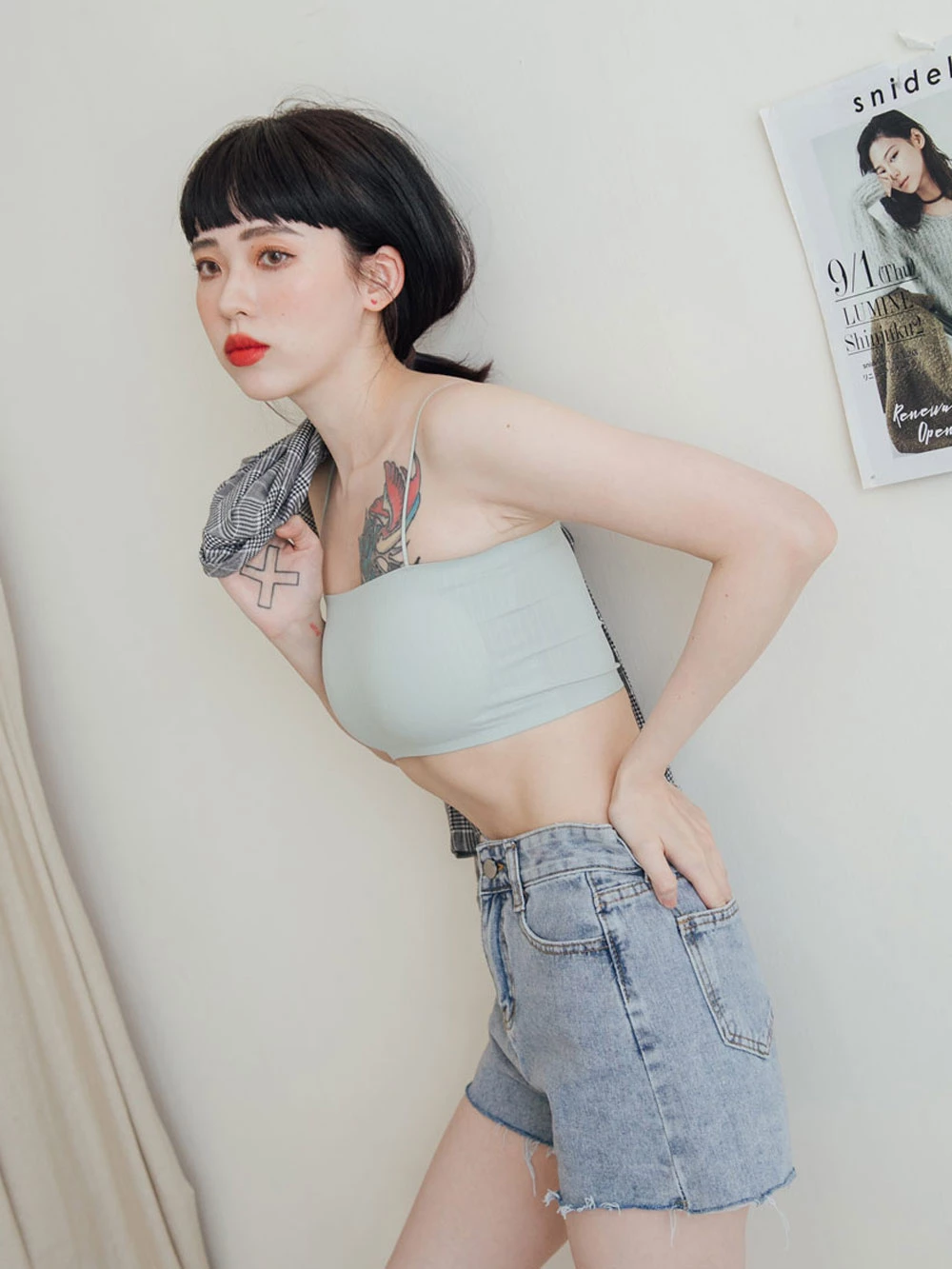 囤貨小可愛1.0 - 細肩平口胸墊背心