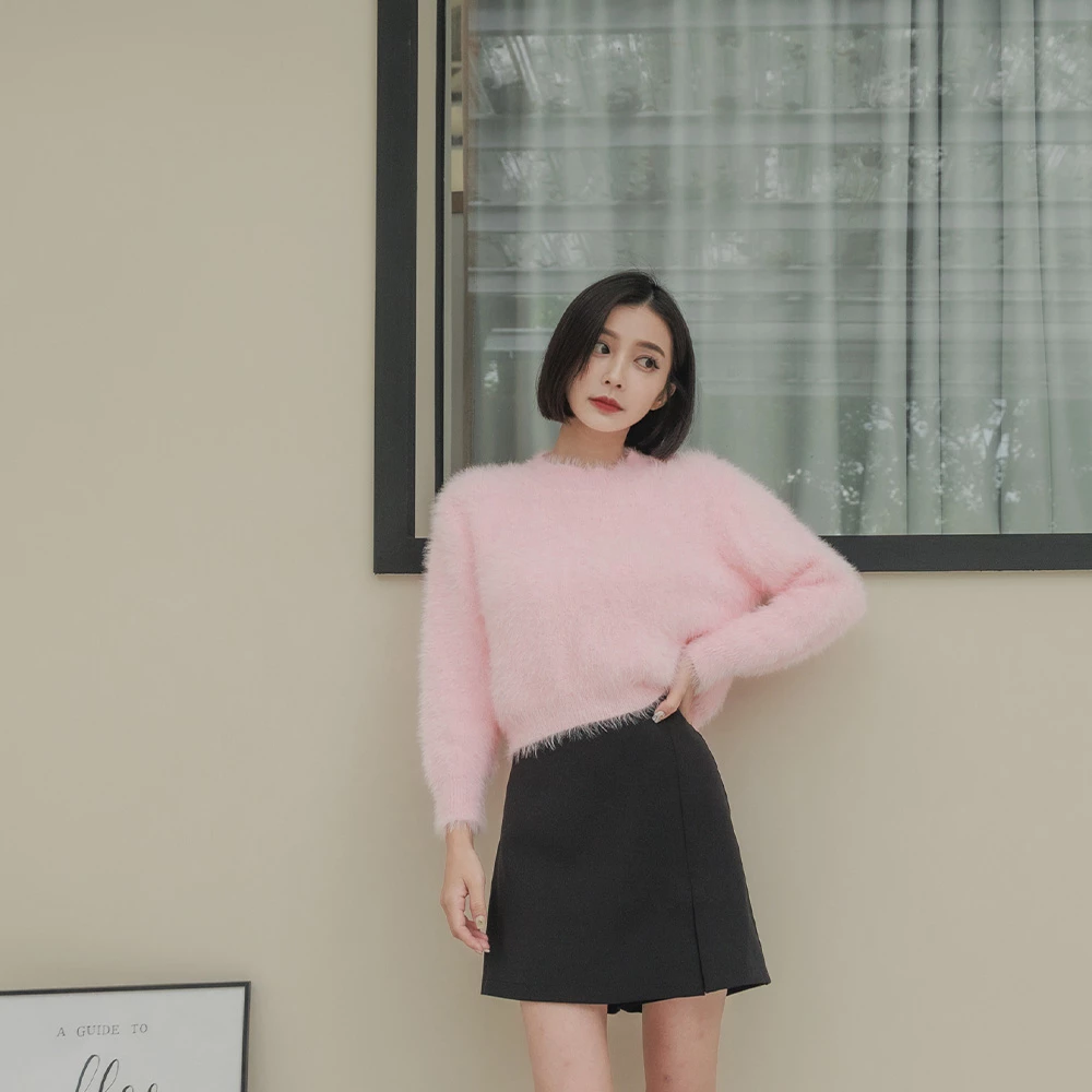 SPmade-側開岔西裝短褲裙