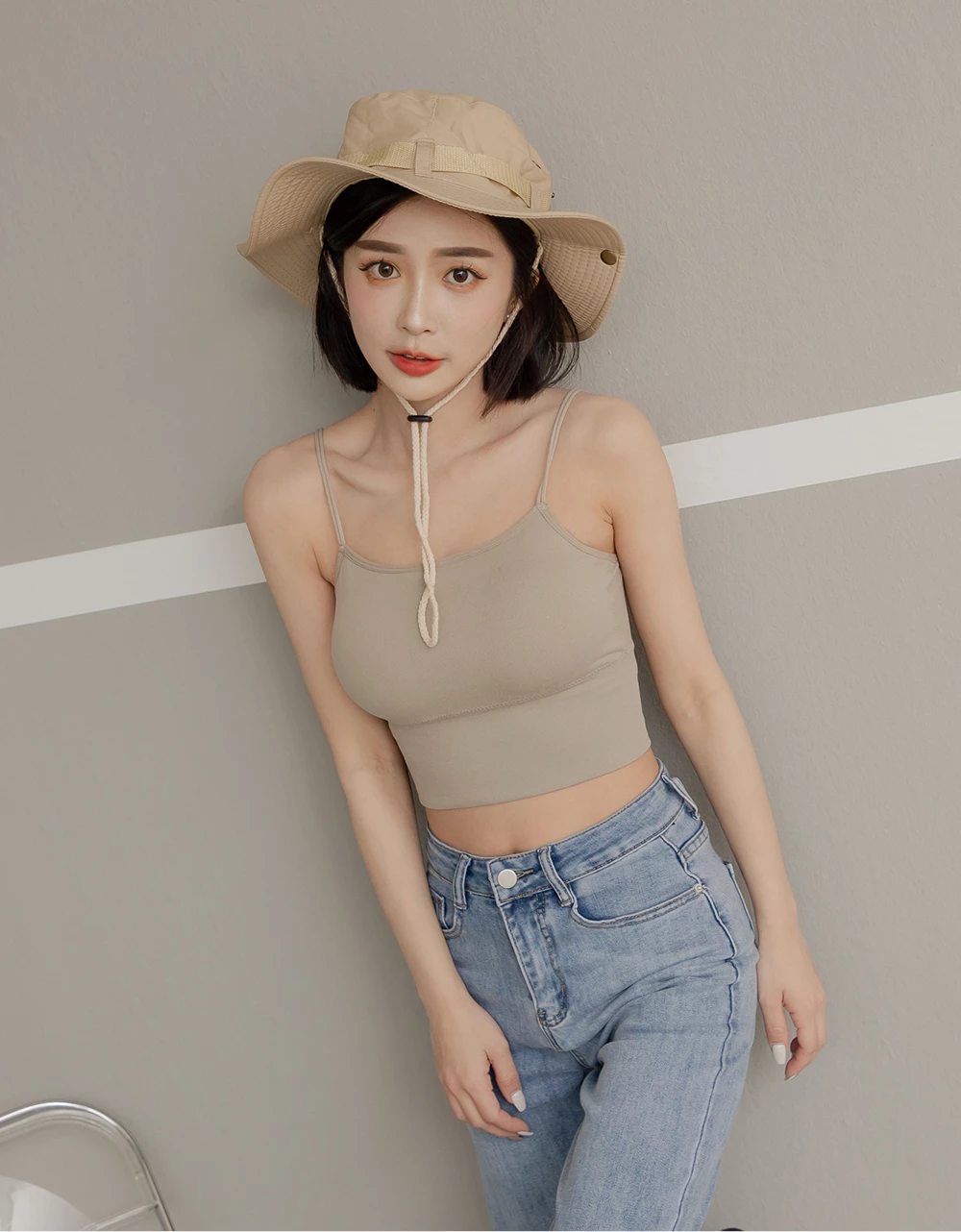 囤貨小可愛2.0 - 雙細肩胸墊背心