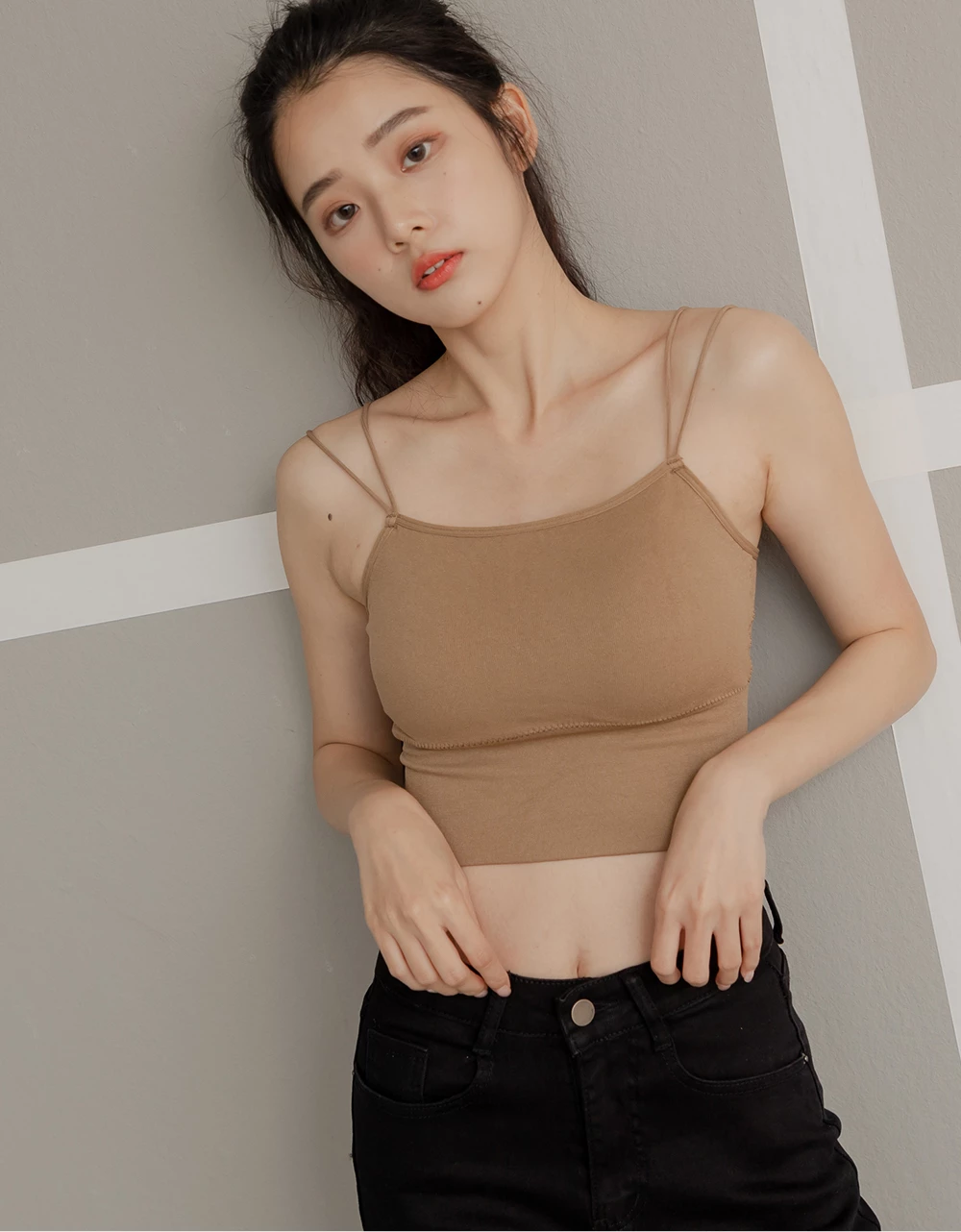 囤貨小可愛2.0 - 雙細肩胸墊背心