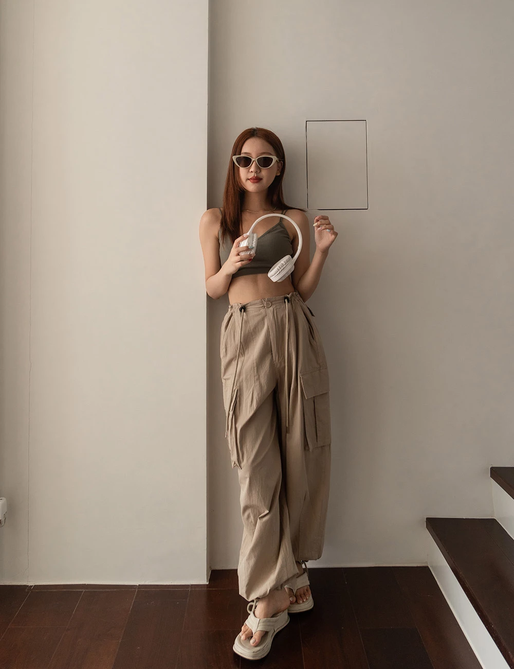 美背雙細肩胸墊背心