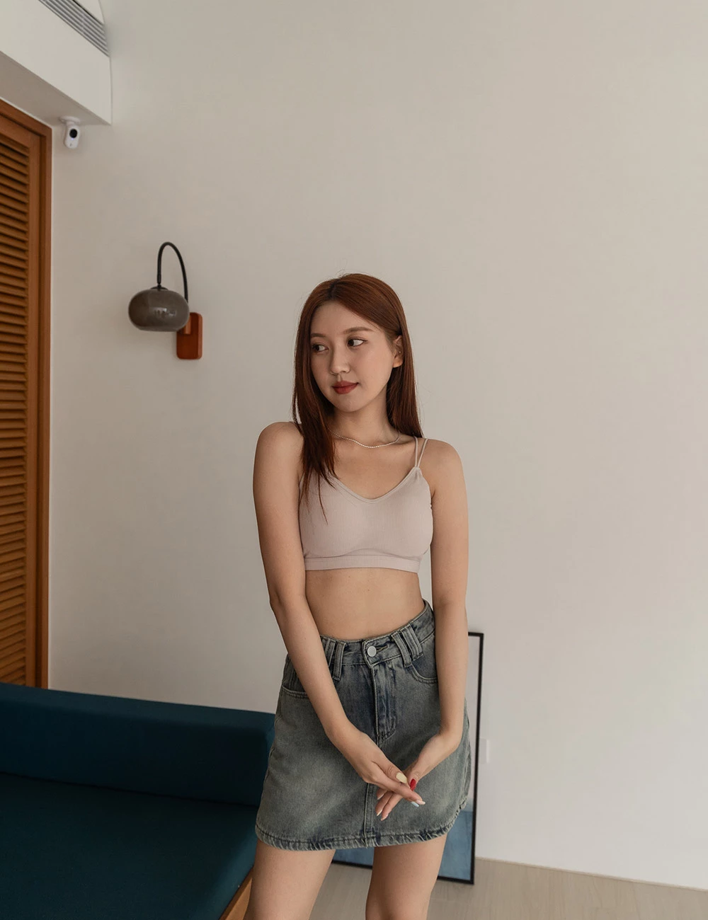 美背雙細肩胸墊背心