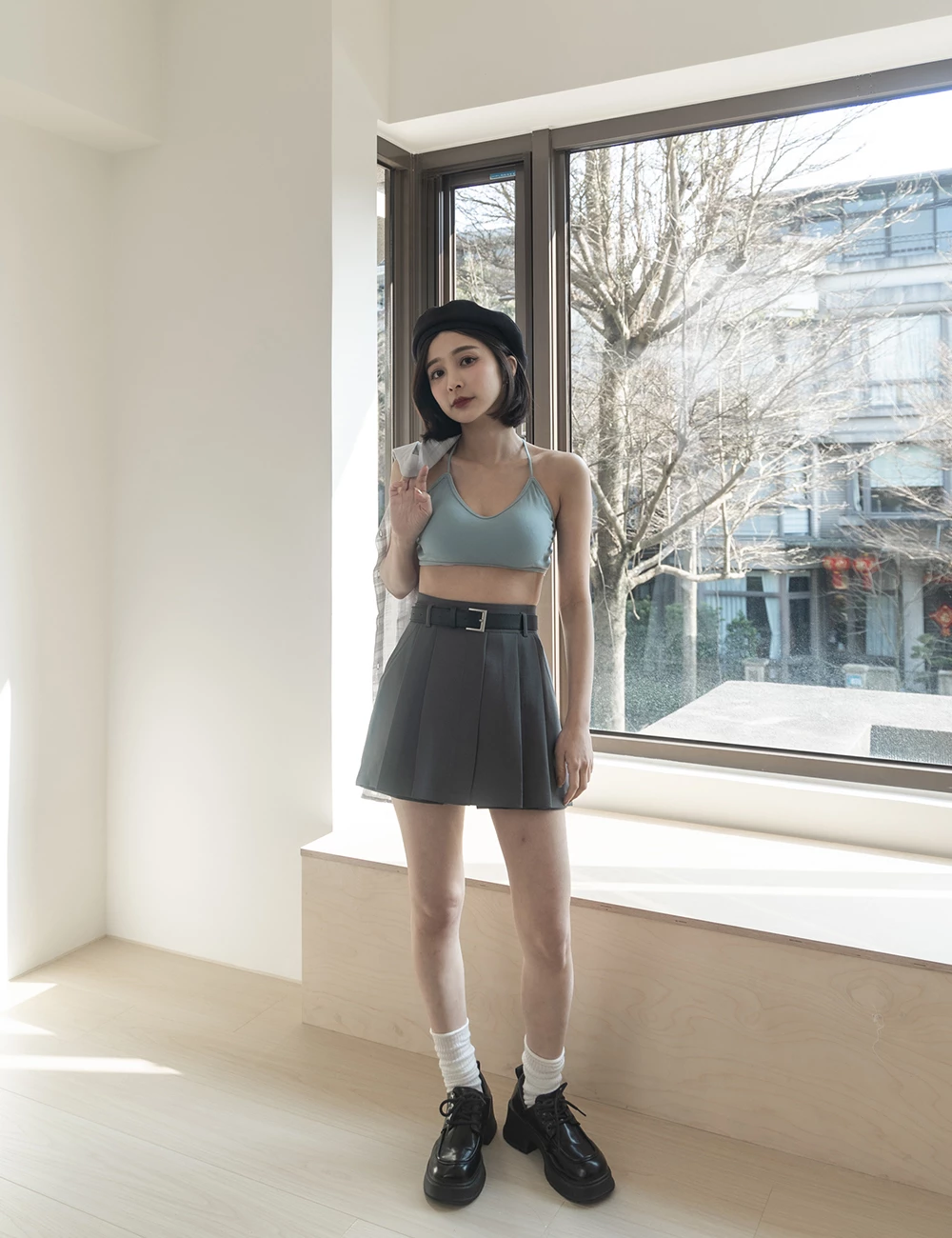 囤貨小可愛3.0 - 美背交叉半截細肩背心