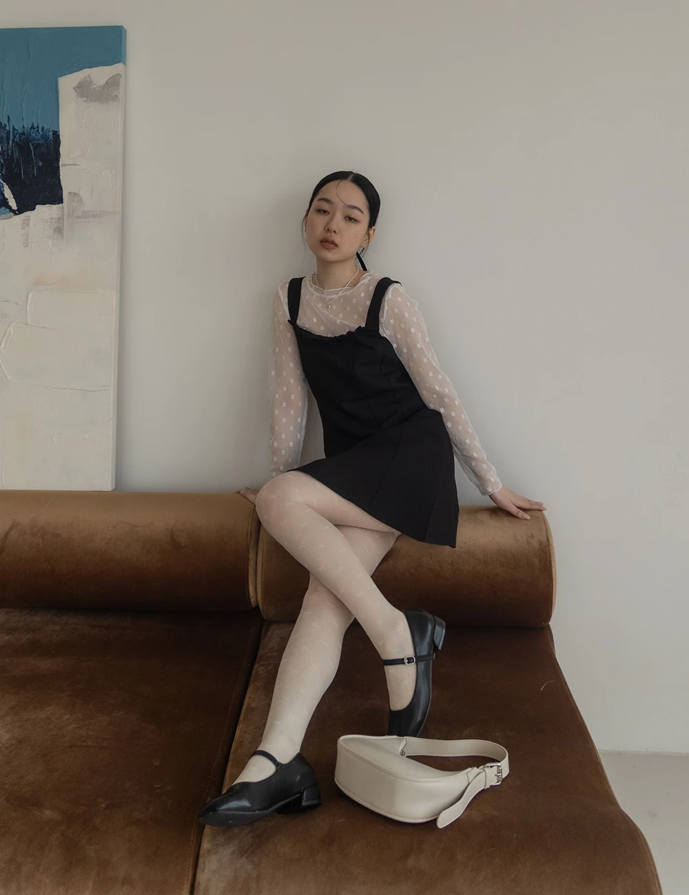 方頭一字釦瑪莉珍鞋