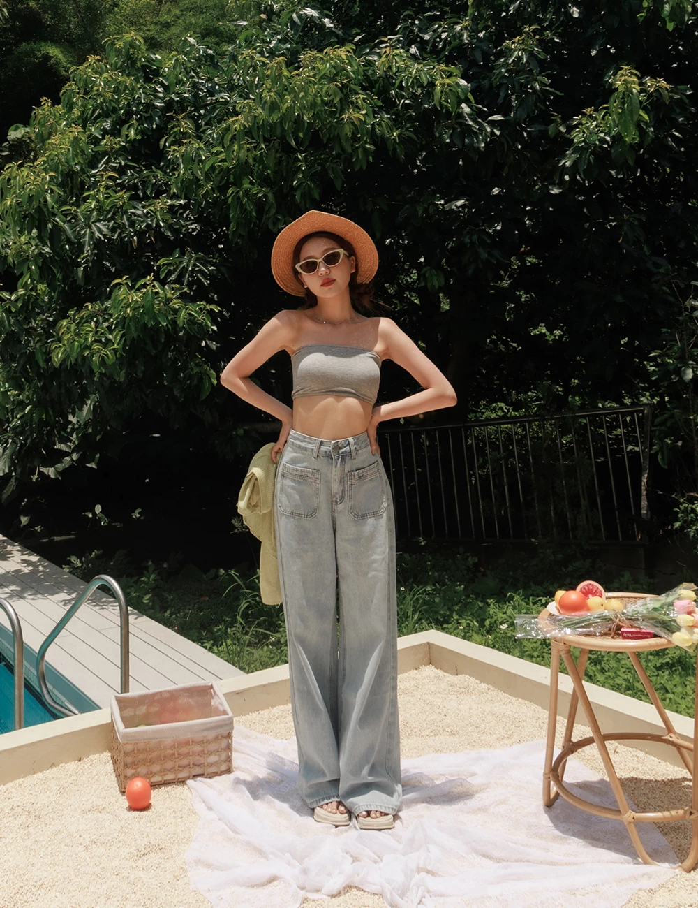 平口美背胸墊背心