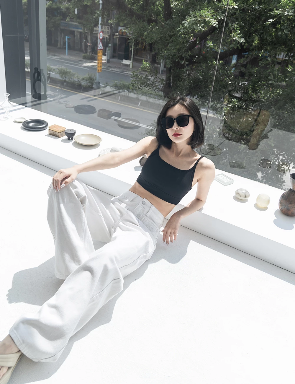 可調式細肩胸墊背心