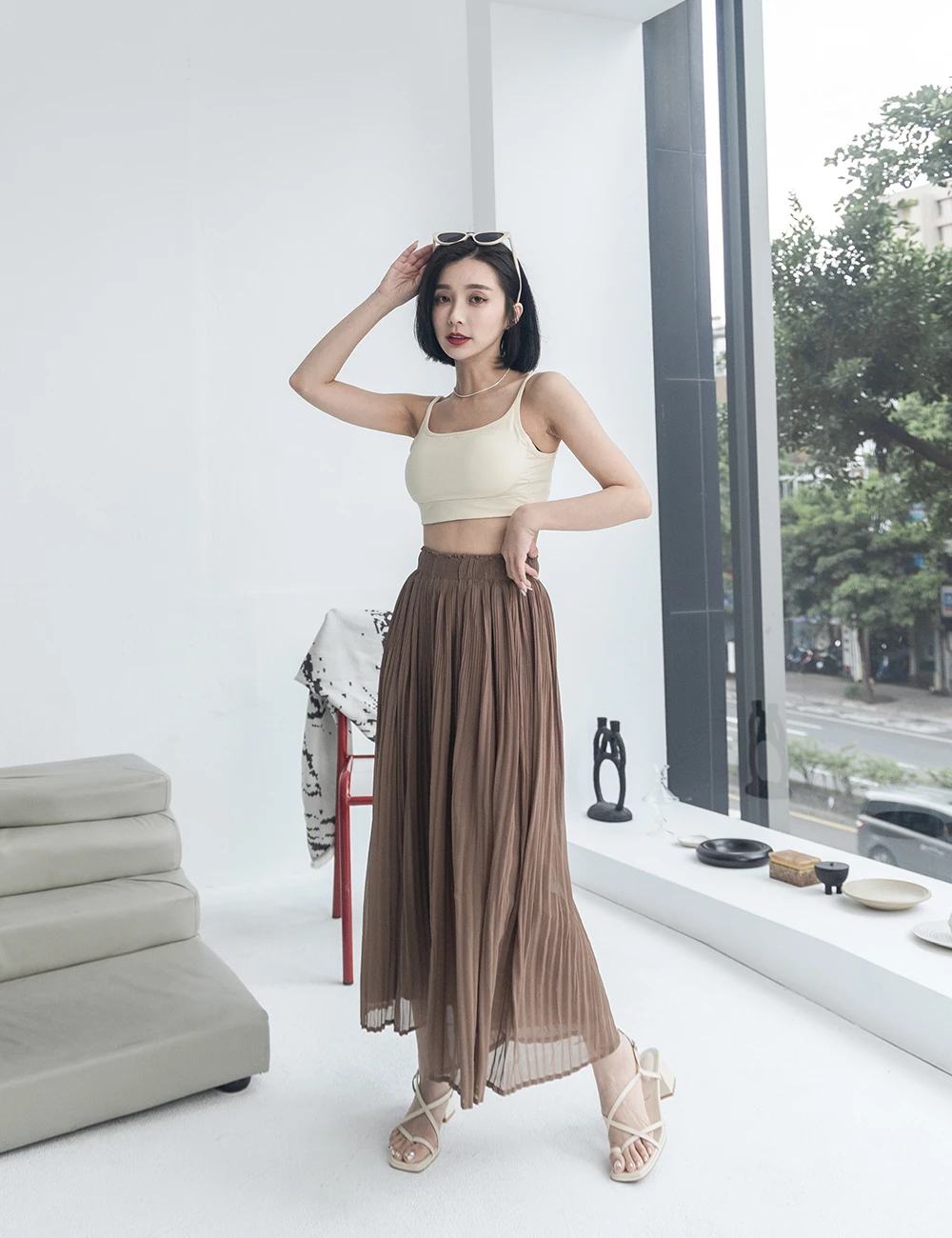 可調式細肩胸墊背心