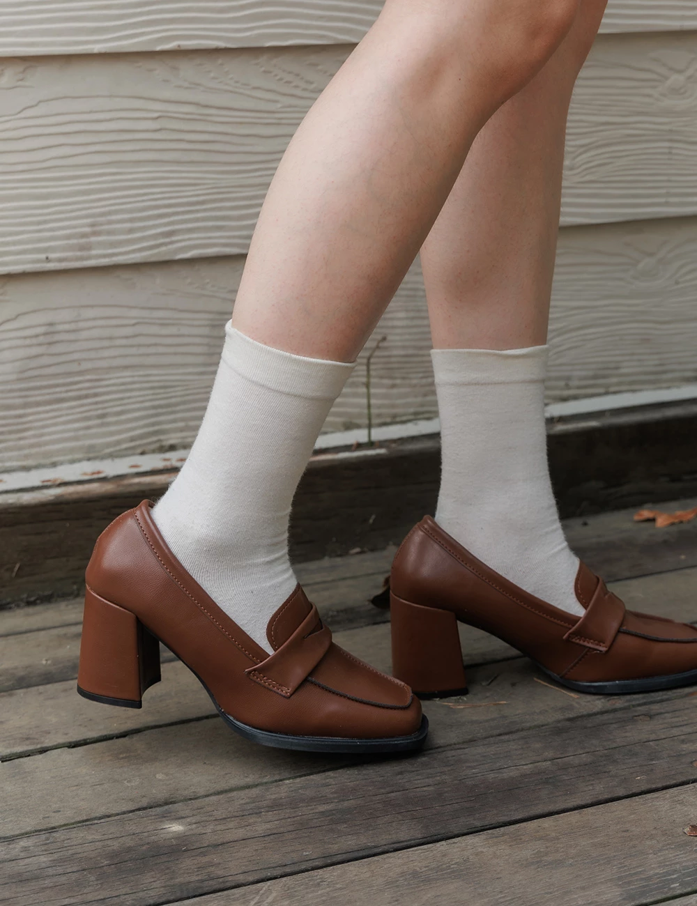 瑪莉珍皮革跟鞋