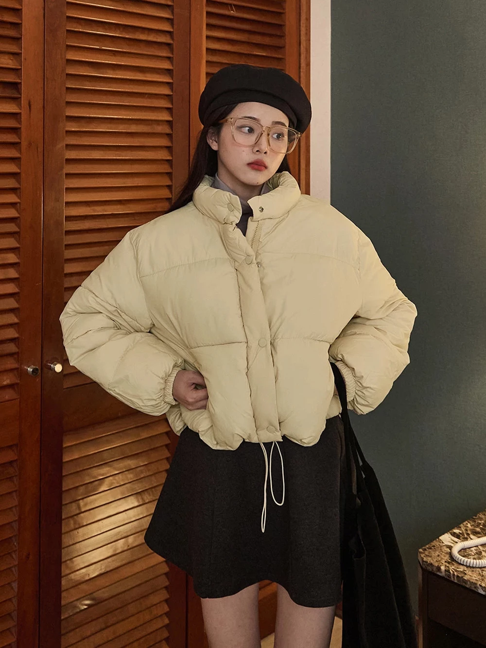 內鋪棉防風外套