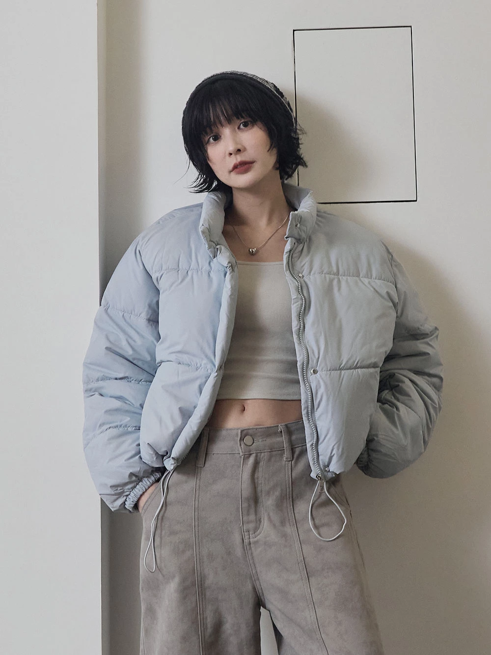 內鋪棉防風外套