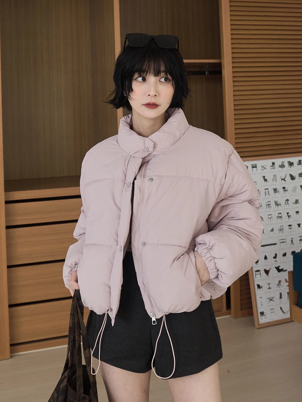 內鋪棉防風外套